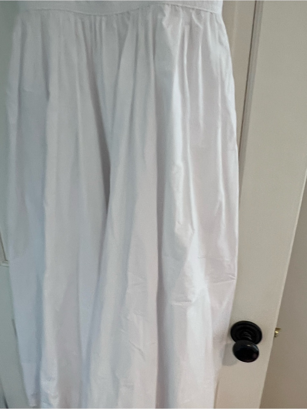 Banana Republic White Midi Dress with Front Cutout - Picture 4 of 4
